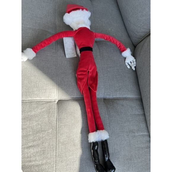 Disney The Nightmare Before Jack Skellington Sandy Claws Santa Plush New w Tags - Picture 3 of 3